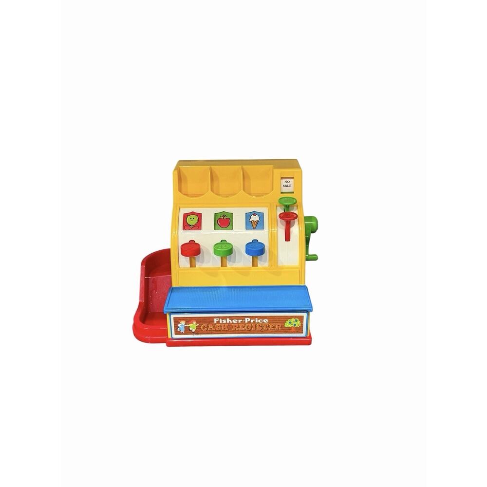 Retro 2015 Fisher Price Cash Register with 3 Coins Working Bell & Drawer Tested - Picture 3 of 9